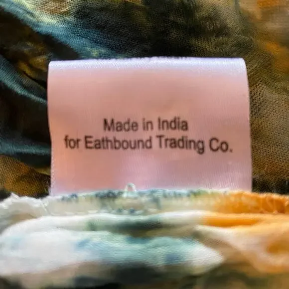 Earthbound Trading Tie Dye Crochet Maxi Skirt Size XXL Boho New With Tag - Picture 6 of 10